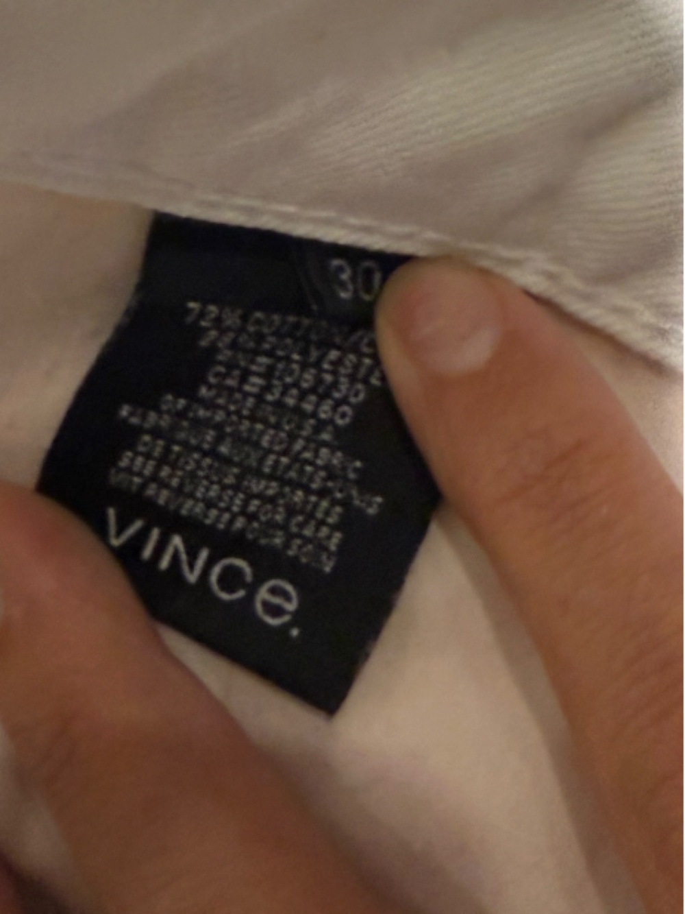 Vince White Ivory 5-Pocket Skinny Jeans Size 30 - Picture 4 of 4